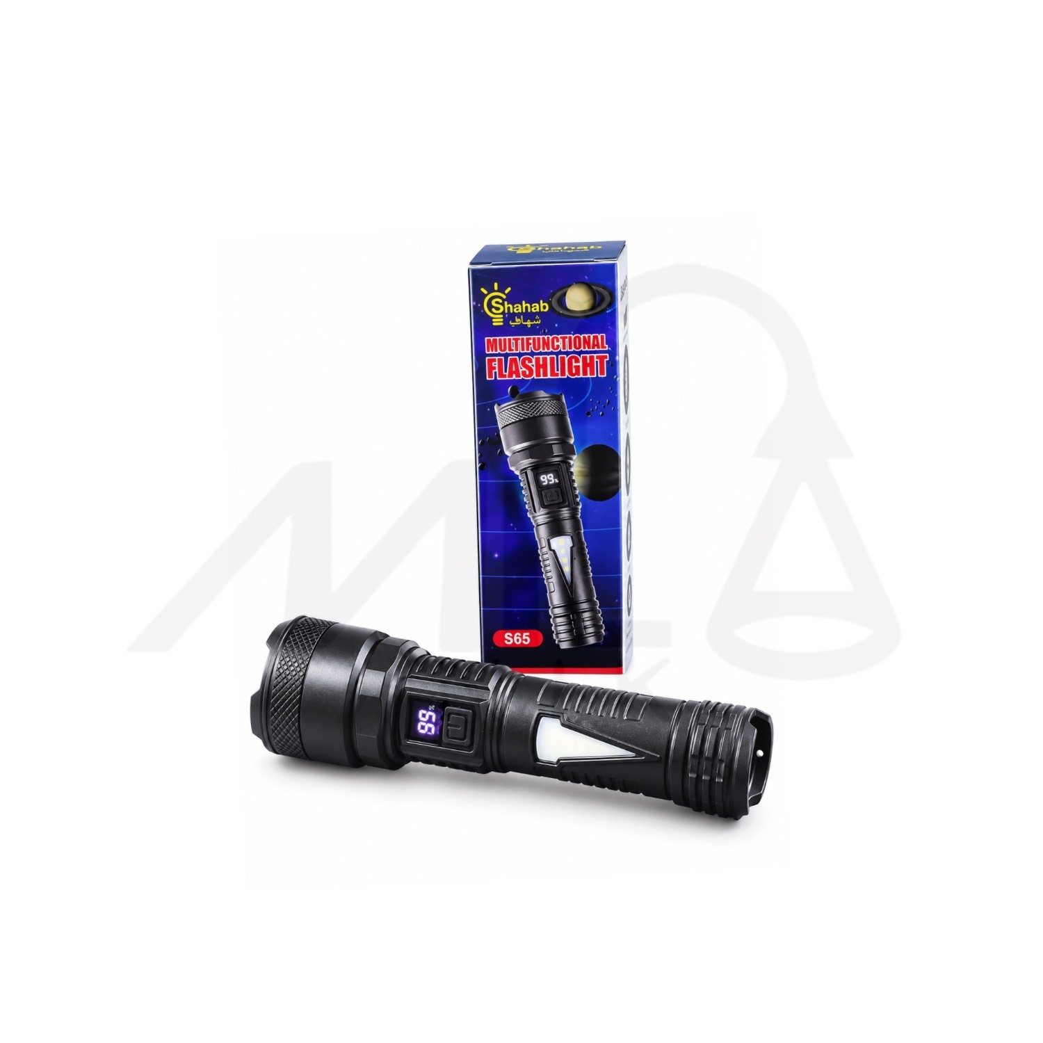  چراغ قوه دستی بدنه ABS (پلاستیکی) مدل S65 برند Flashlight 