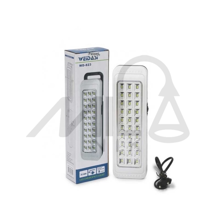 چراغ اضطراری ۳۰ لامپ LED ویداسی با قابلیت شارژ، سبک، قابل حمل و مناسب برای قطعی برق یا استفاده در سفر