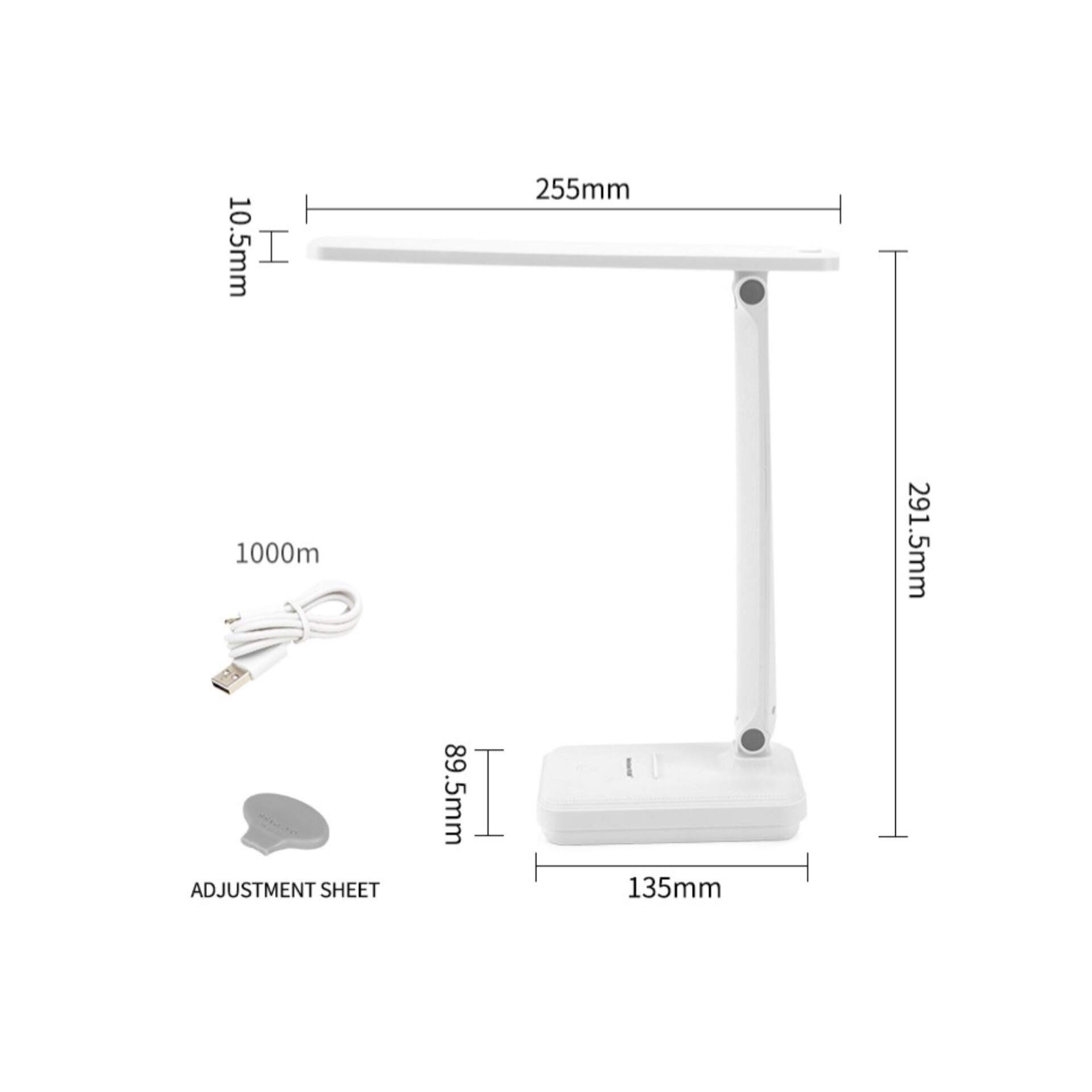  تصویر چراغ مطالعه LED ویداسی مدل WD-6082Q با طراحی مینیمال 