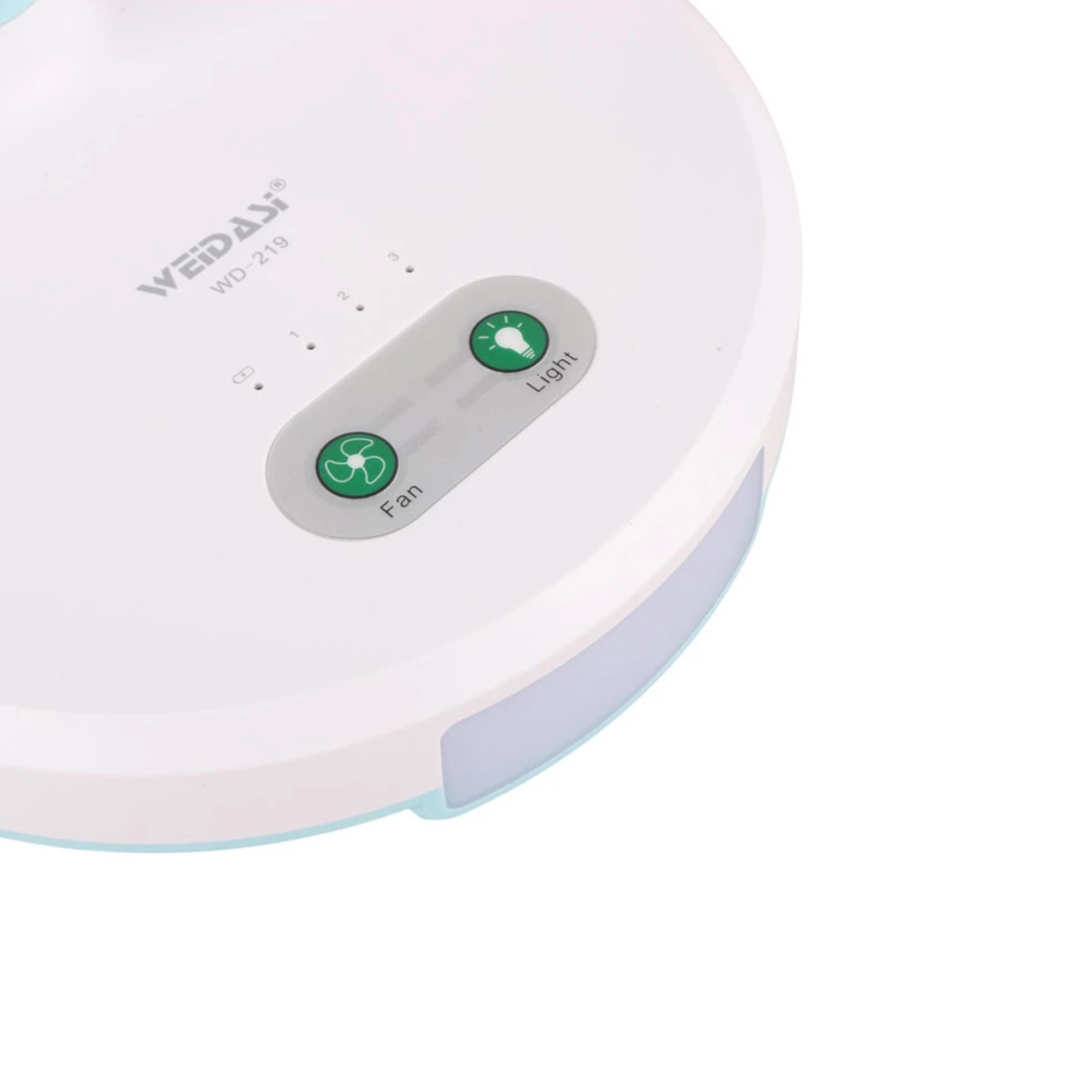  پنکه رومیزی شارژی ویداسی مدل WD-219 دکمه محصول 