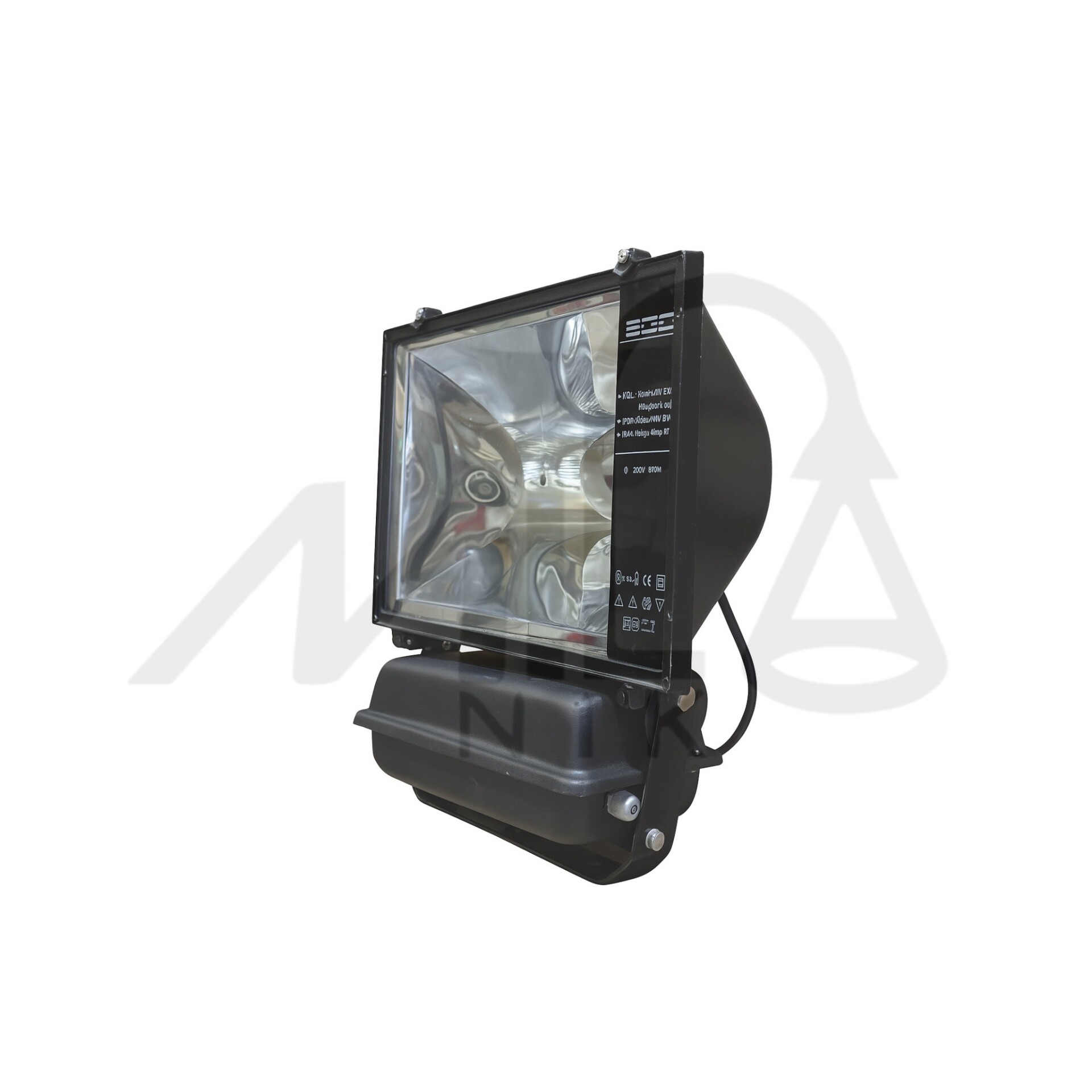  قاب پروژکتور آلومینیومی 400 وات EDC مناسب لامپ متال هالید و بخار سدیم با جای بالاست 