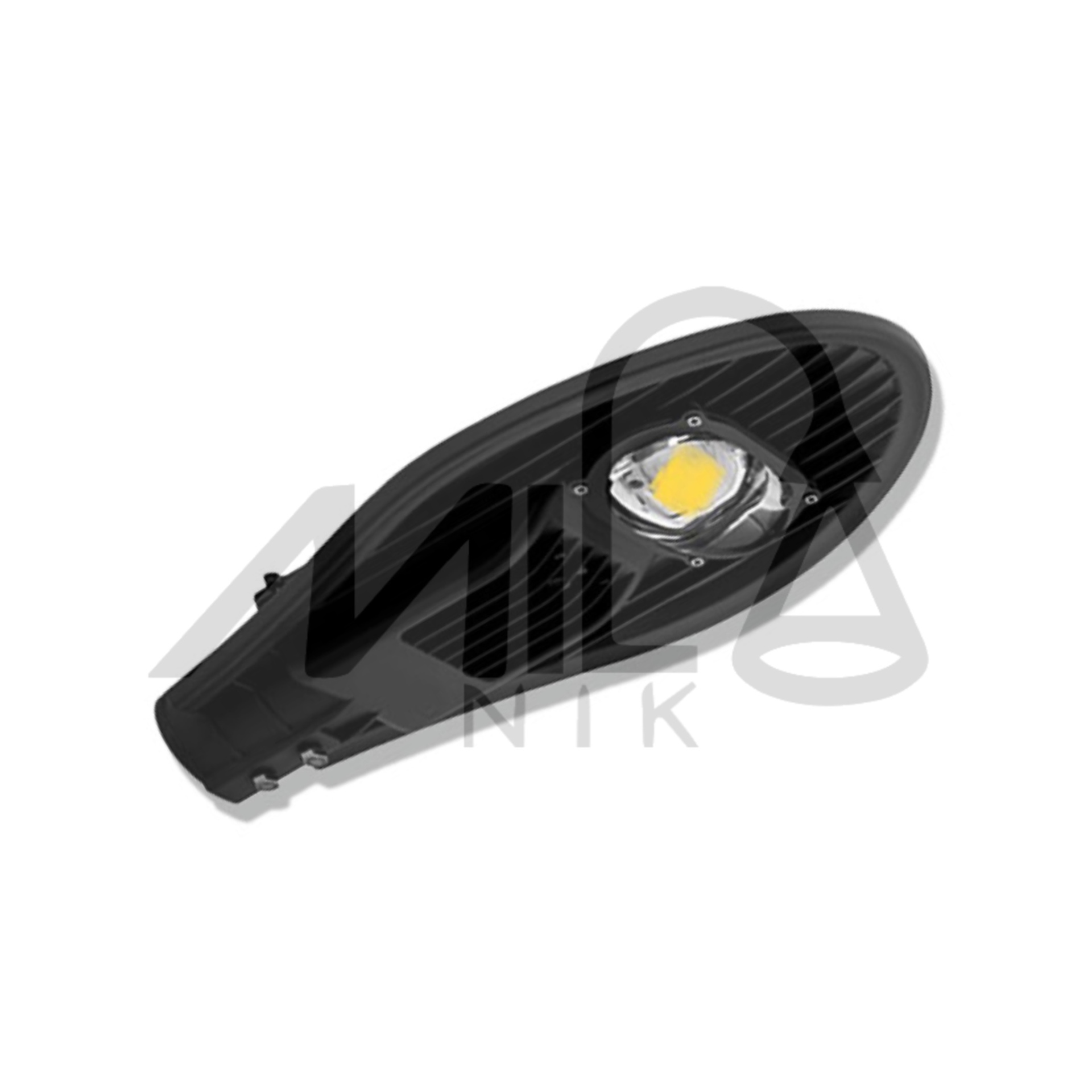  چراغ خیابانی ۵۰ وات LED نوع COB با بدنه آلومینیومی، نوردهی بالا و مصرف انرژی پایین، مناسب روشنایی معابر و خیابان‌ها 