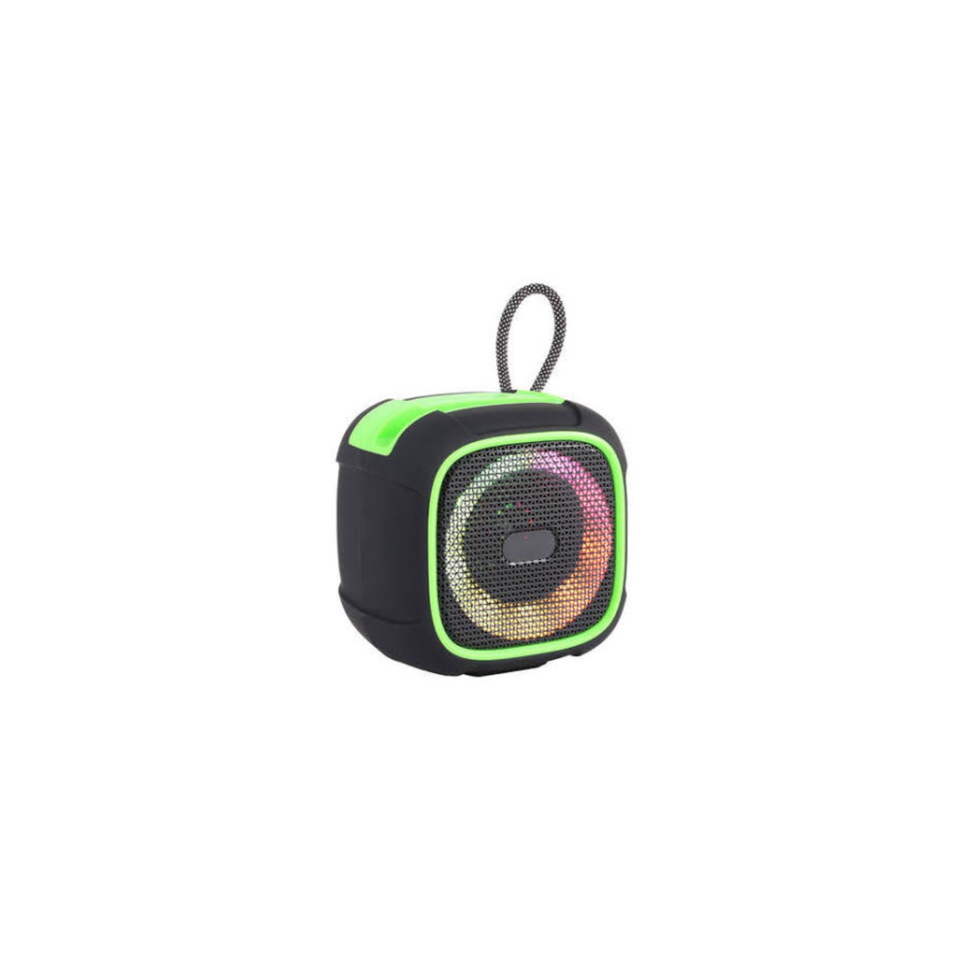  اسپیکر بلوتوثی SY-307 قابل حمل با نور RGB عکس کنار محصول 