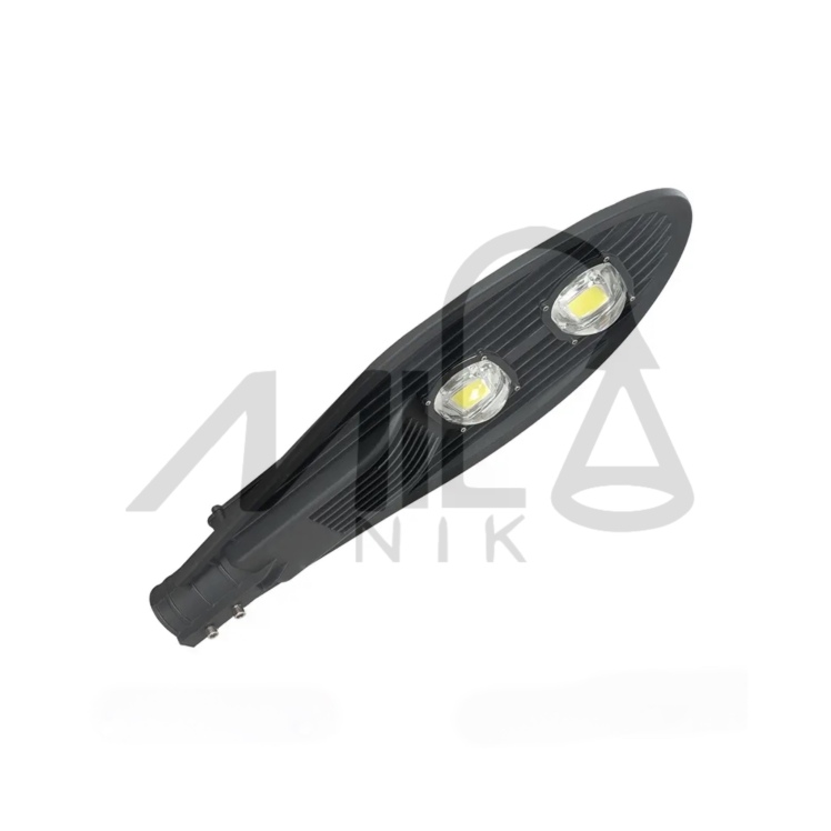 چراغ خیابانی ۱۰۰ وات LED مدل COB با بدنه آلومینیومی مناسب برای روشنایی خیابان، جاده و فضای باز