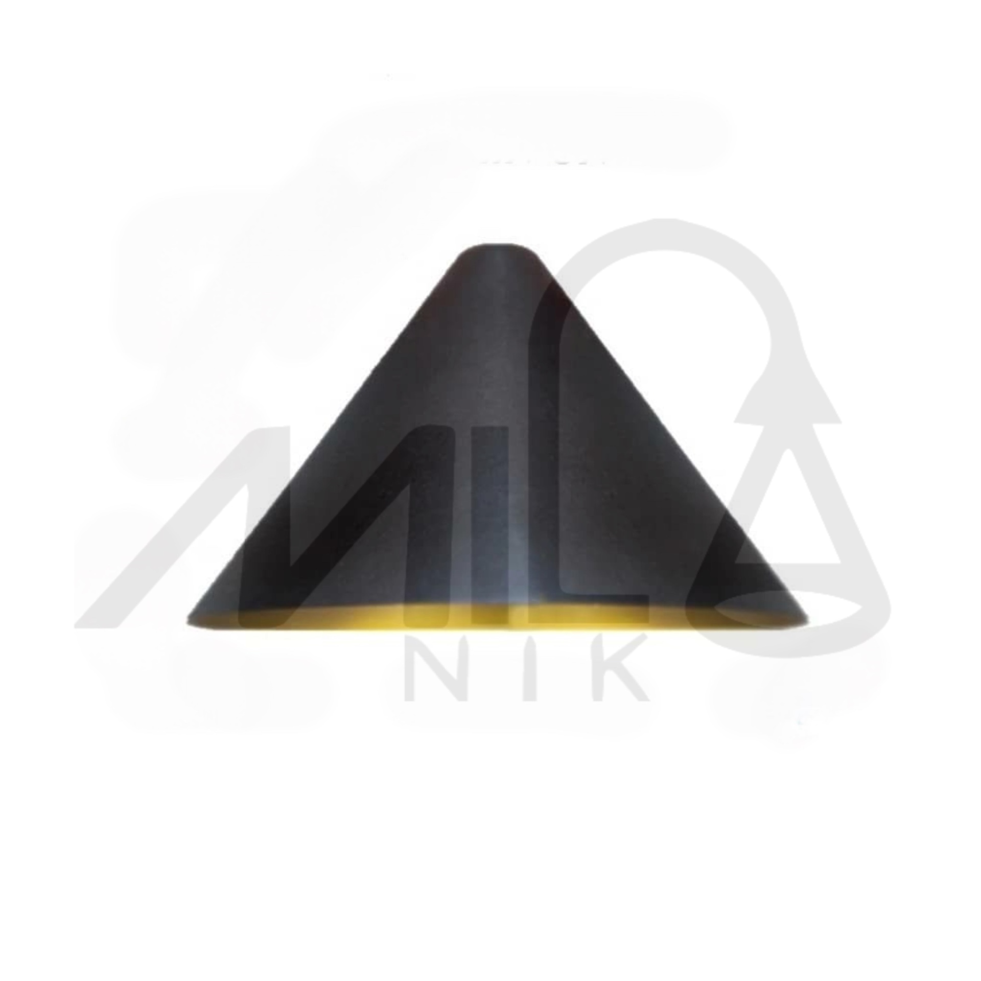  چراغ آویز مدل آباژوری فلزی مشکی طلایی مناسب دکور مدرن و صنعتی 