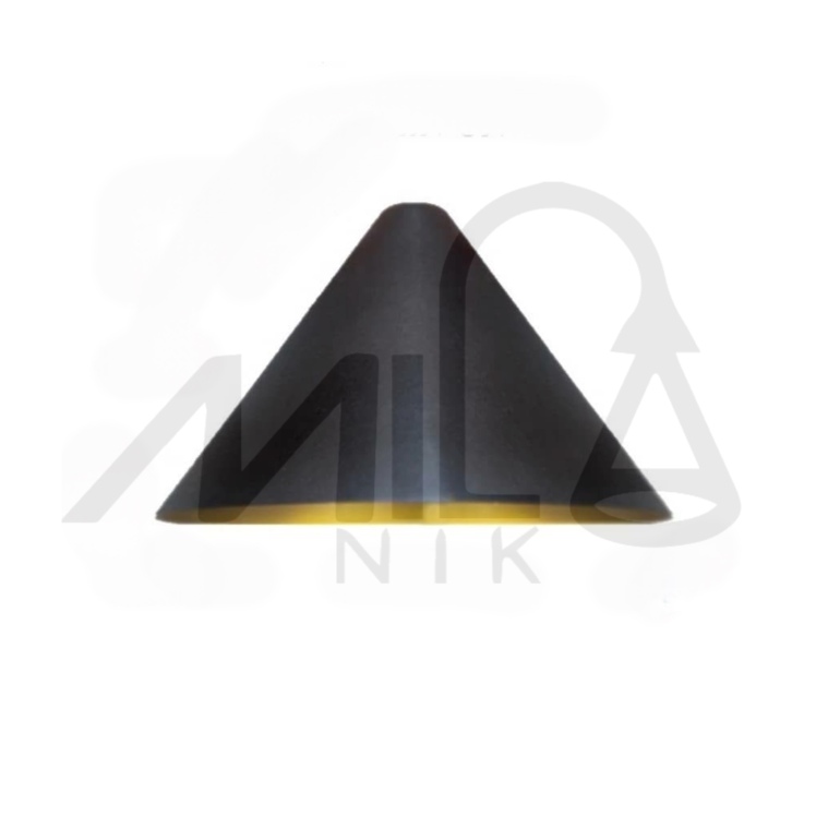 چراغ آویز مدل آباژوری فلزی مشکی طلایی مناسب دکور مدرن و صنعتی